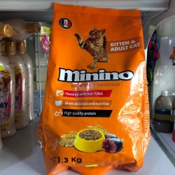 Thức ăn cho mèo con MININO 1.3kg (dùng được cho cả mèo con và mèo trưởng thành)