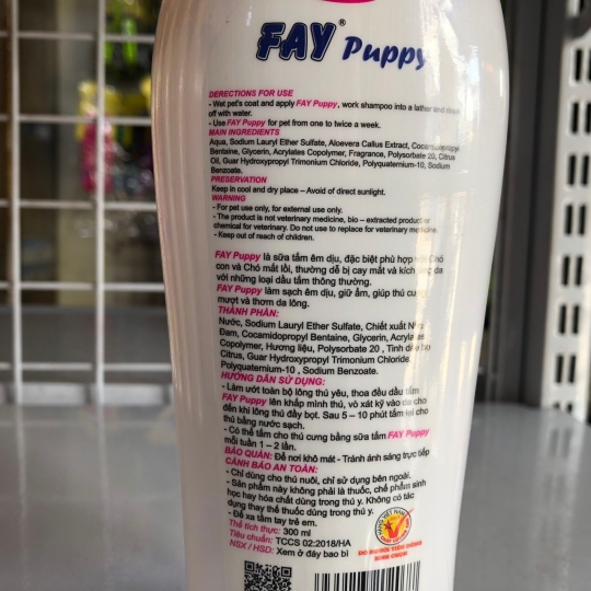 Sữa tắm fay puppy 300ml