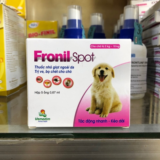 ỐNG NHỎ GÁY FRONIL SPOT DIỆT VE RẬN BỌ CHÉT CHO PET THÚ CƯNG CHÓ MÈO