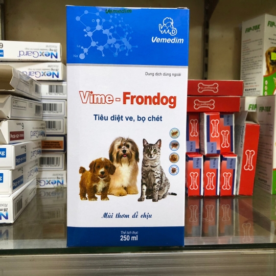 VIME FRONDOG diệt ve rận, bọ chét chó mèo